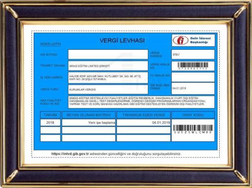 Arasi Eğitim Limited Şirketi 2019 (Turkey)