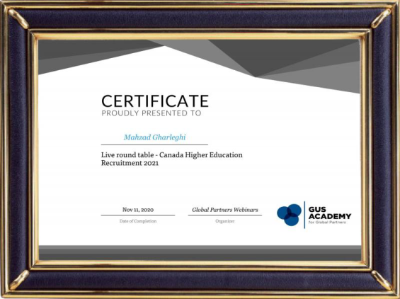 GUS Academy - Mahzad Gharleghi