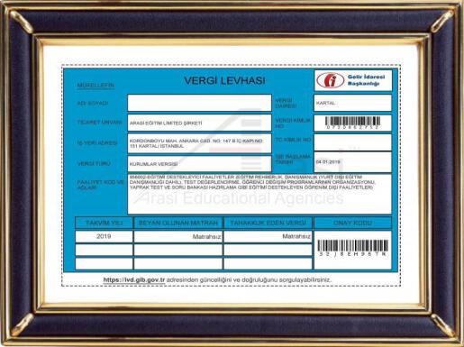 Arasi Eğitim Limited Şirketi 2020 (Turkey)